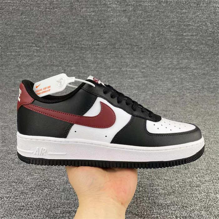Women's Air Force 1 Black/White Shoes Top 0256
